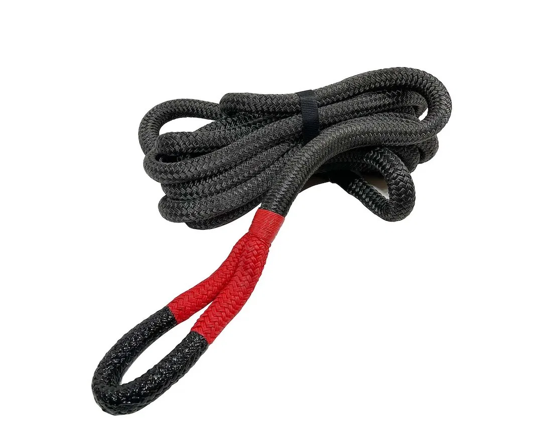 19009916 – OVERLAND VCL Recovery Strap, 1 Inch Width x 30 Foot Length Rated to 30,000 Pounds Without Sleeve Black Nyl...